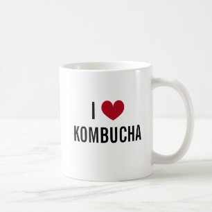 Mug I heart kombucha (thé fermenté) cadeau personnalis