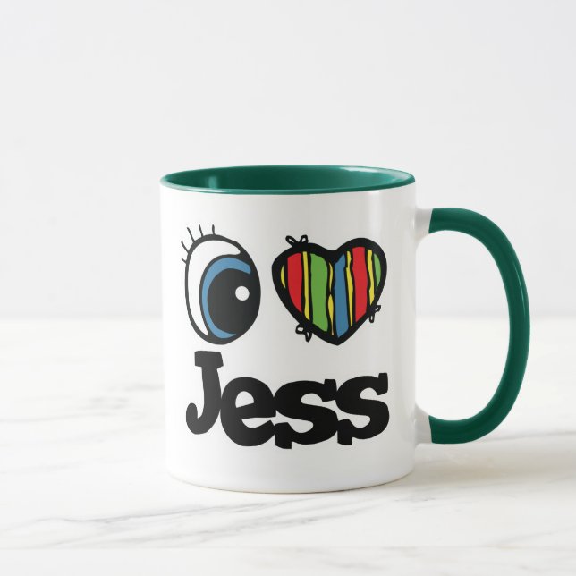 Mug I Heart (Love) Jess (Droite)