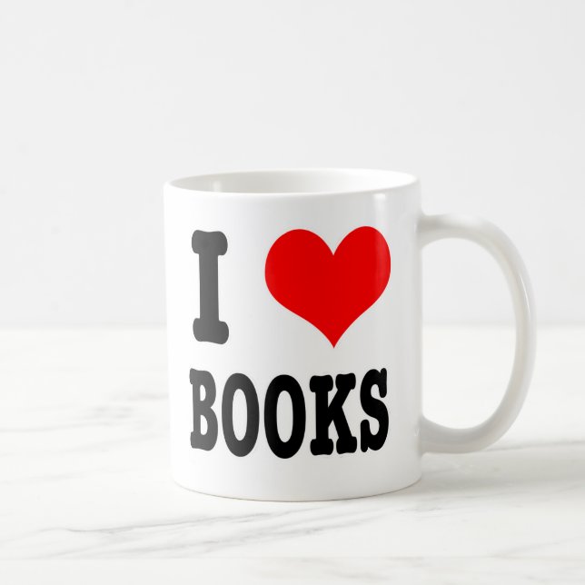 MUG I HEART (LOVE) LIVRES (Droite)