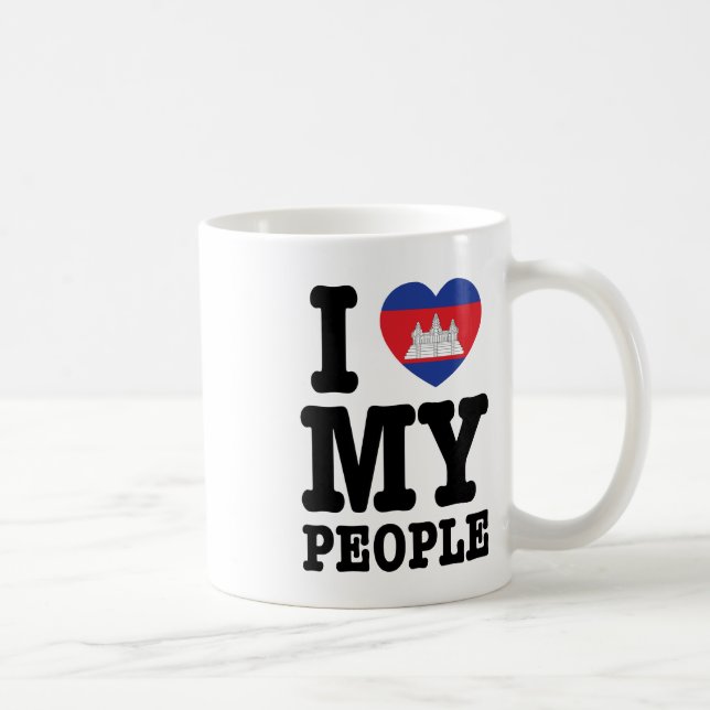 Mug I Heart (Love) My Khmer People (Droite)