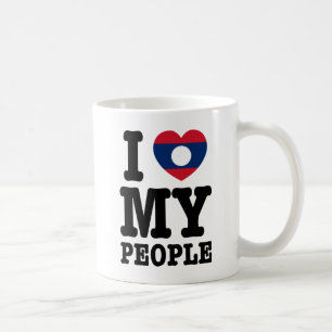 Mug I Heart (Love) My Lao People