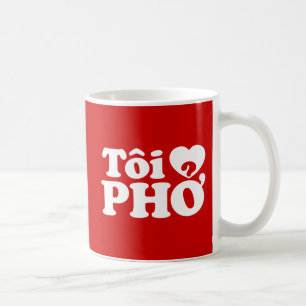 Mug I Heart (Love) Pho (Tôi PHỞ)