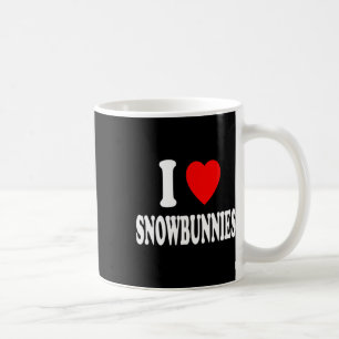 Mug I Heart (love) Snowbunnies Ski Snowboard Att