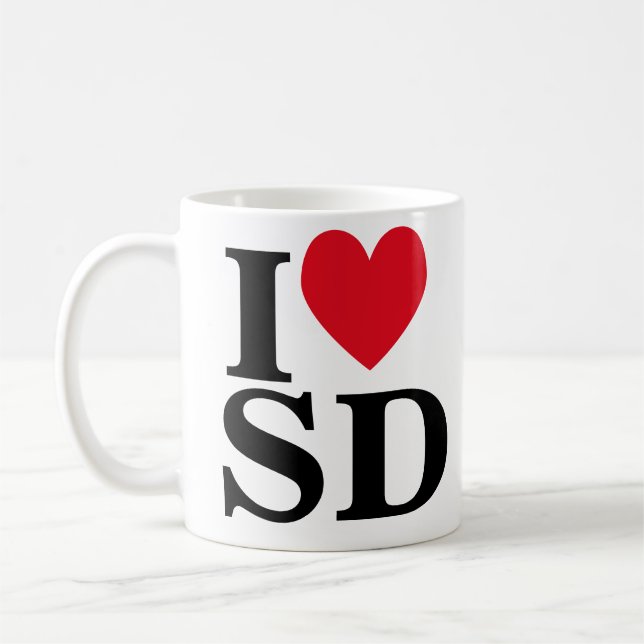 Mug I Heart SD (Gauche)