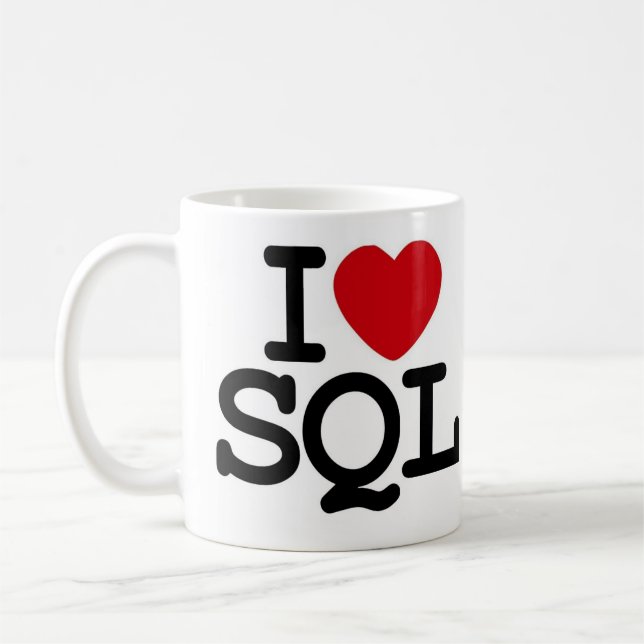 Mug I_heart_SQL (Gauche)