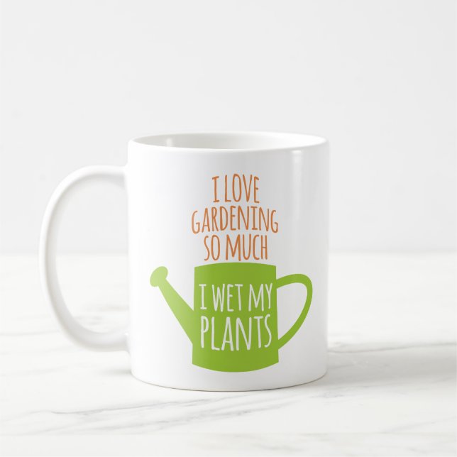 Mug I indiquant de jardinage drôle a mouillé mes (Gauche)