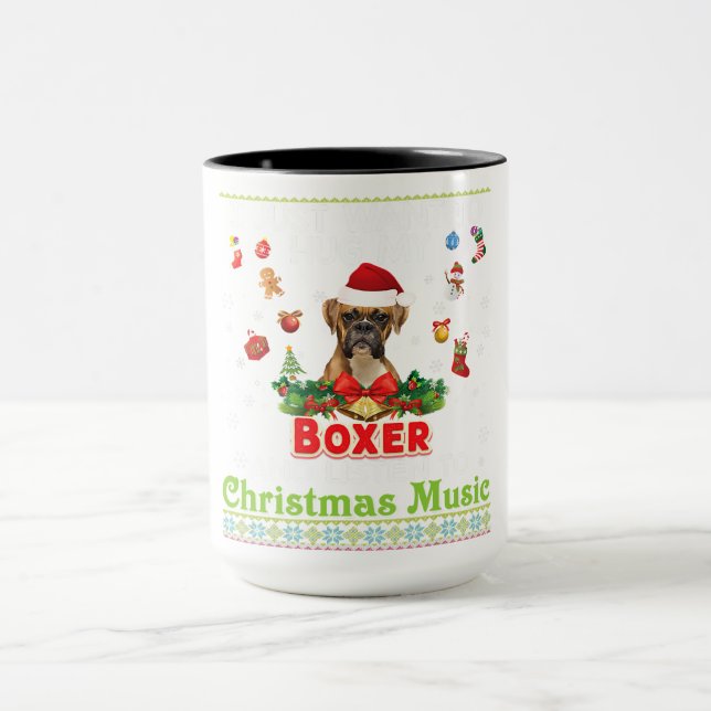 Mug I Just Want To Hug My Boxer Dog Xmas (Centre)