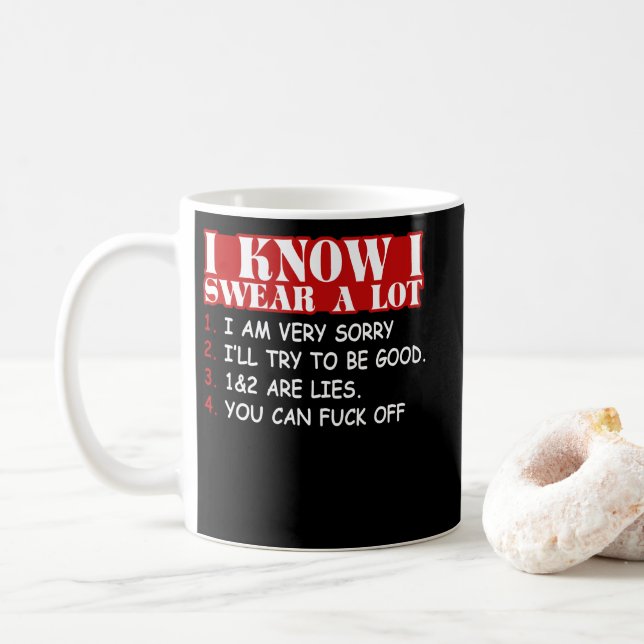 Mug I Know I Swear A Lot (Avec donut)