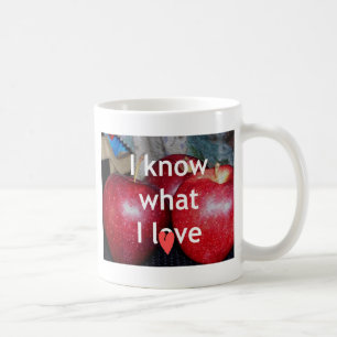 Mug "I Know What I Love" - Design à thème Apple