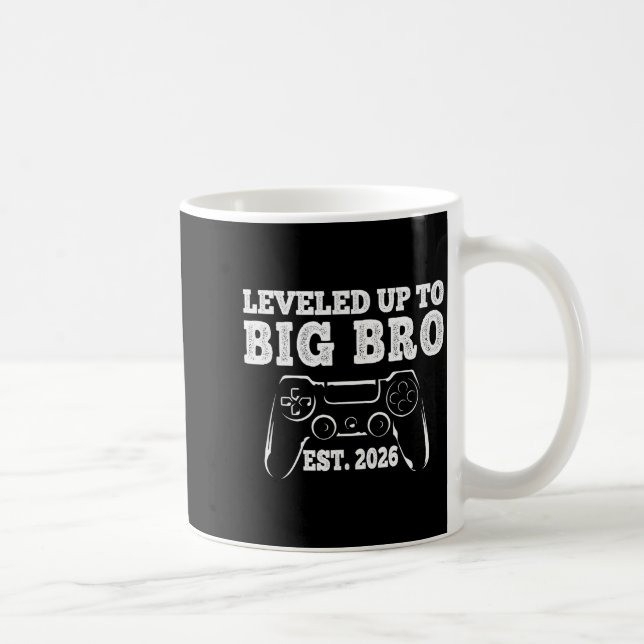 Mug I Leveled Up To Big Bro 2026 Promoted To Big Broth (Droite)