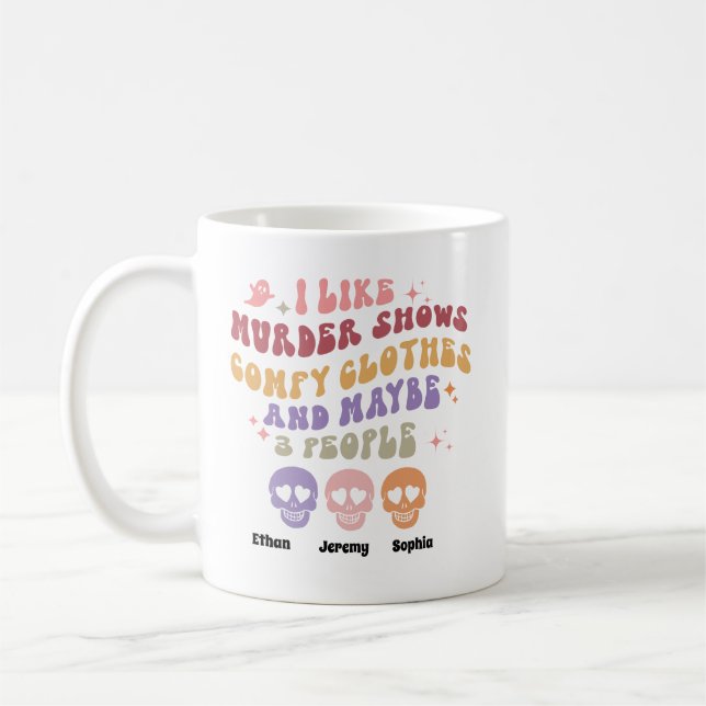 Mug I Like Murder Montre 3 Personnes RETRO HALLOWEEN C (Gauche)