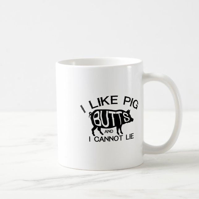 Mug I Like Pork Butts - Funny Grilling Bbq Barbecue Me (Droite)