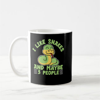 Mug I Like Snakes And Maybe 3 People Reptile Lover Sna