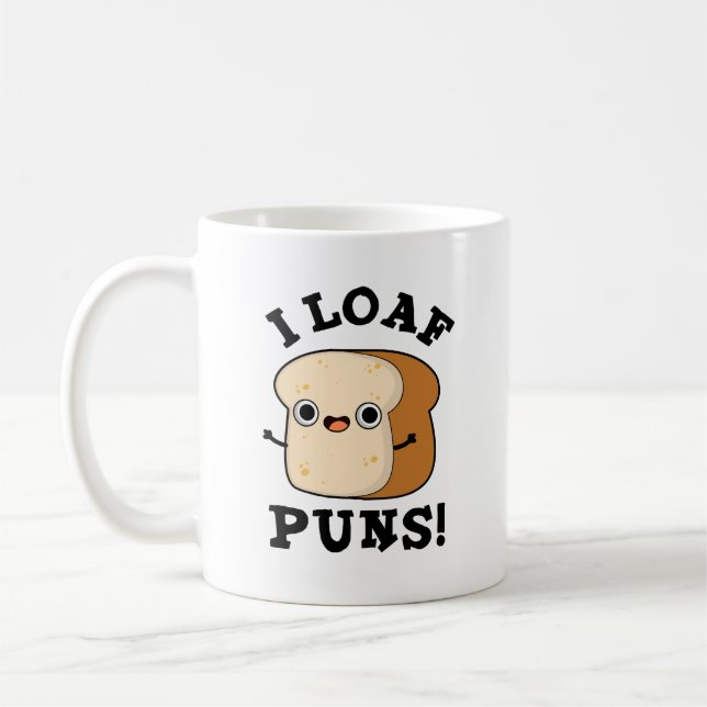 Mug I Loaf Puns Drôle Pun Pain (Gauche)