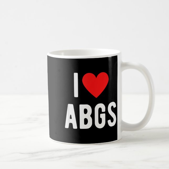 Mug I Love Abgs Cute Heart Graphic Valentines Day  (Droite)