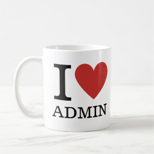 Mug I ❤️ Love Admin - Admin Dept.