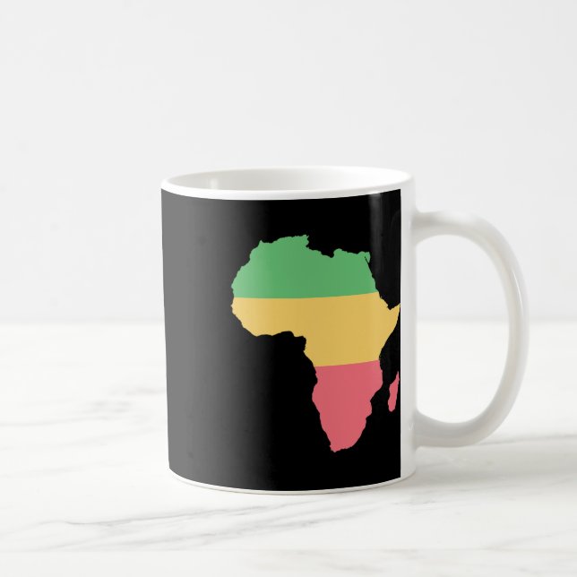 Mug I Love Africa Rosta Coloured Continent (Droite)