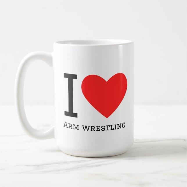 Mug I love arm wrestling (Gauche)