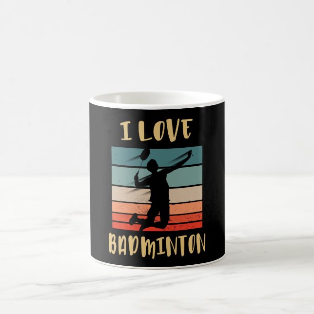 Mug I Love Badminton Jump Smash (Centre)