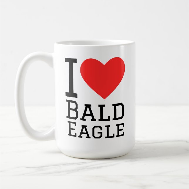 Mug I love bald eagle  (Gauche)