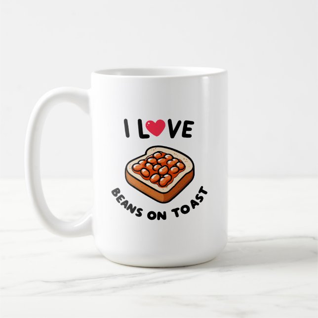 Mug I Love Beans on Toast (Gauche)