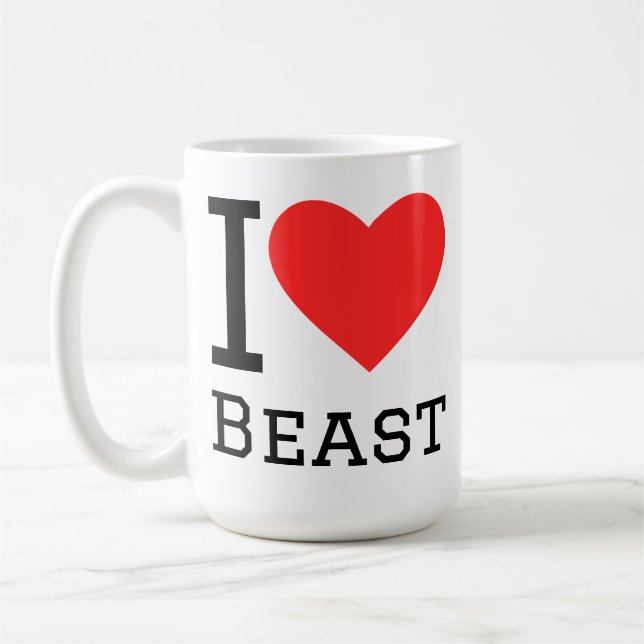 Mug I love beast  (Gauche)