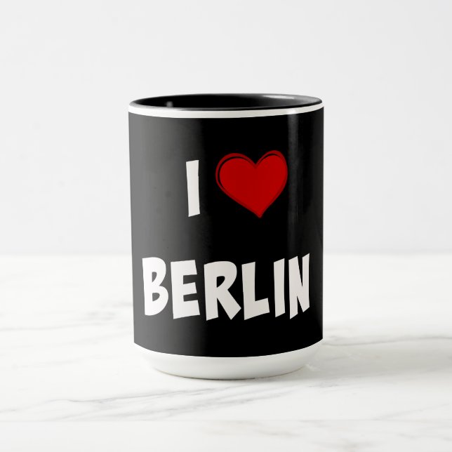 Mug I Love Berlin, classique noir (Centre)