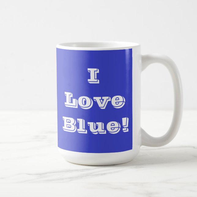Mug I Love Blue (Droite)