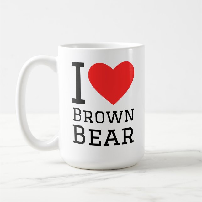 Mug I love brown bears (Gauche)
