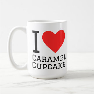 Mug I love caramel cupcake