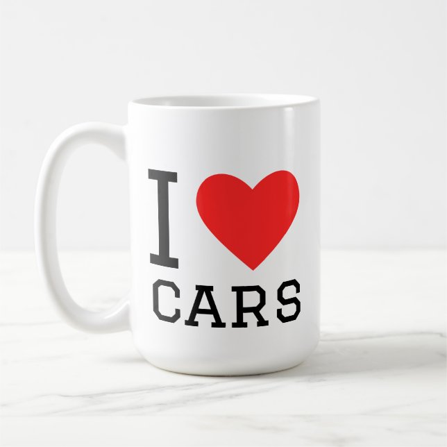 Mug I love cars (Gauche)