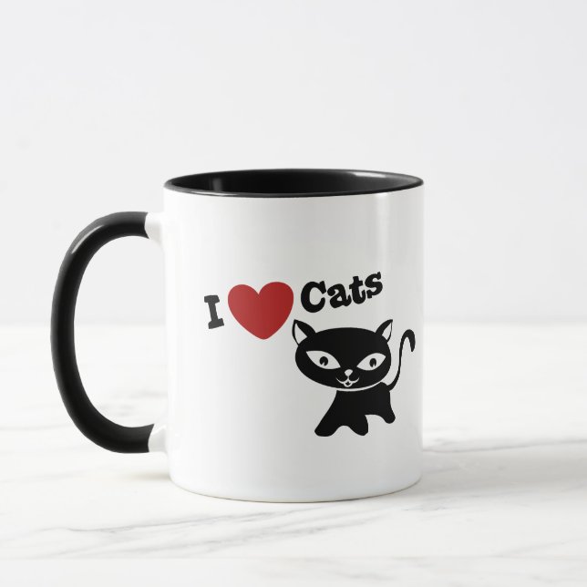 Mug I love cats (Gauche)