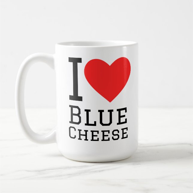 Mug I love cheese blue (Gauche)