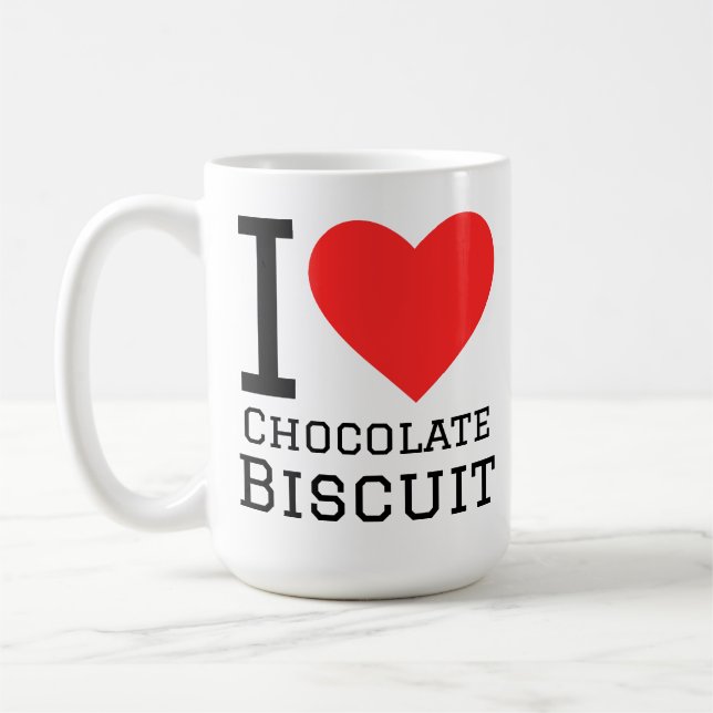 Mug I love chocolate biscuit (Gauche)