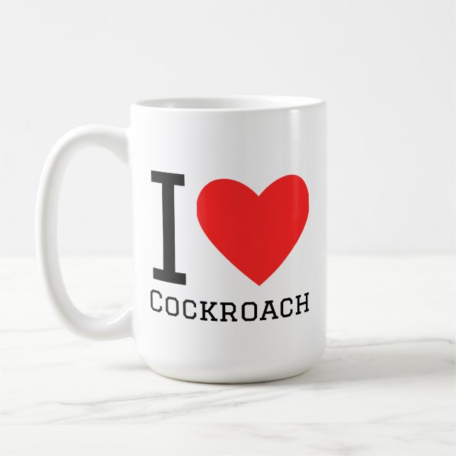 Mug I love cockroach (Gauche)