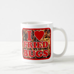 Mug I Love (Coeur) Fried Bugs / Insectes comestibles
