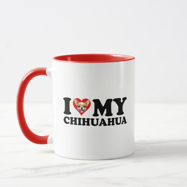 Mug I Love (Coeur) My Chihuahua (Gauche)