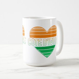 Mug I Love Côte d'Ivoire, Côte d'Ivoire Coeur