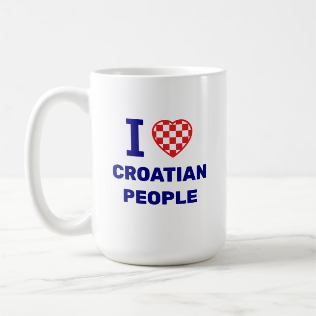 Mug I Love Croatian People (Gauche)
