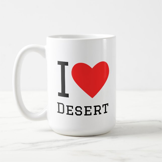 Mug I love desert (Gauche)