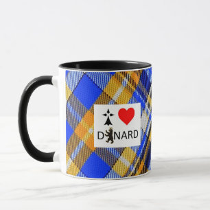Mug I love Dinard et tartan