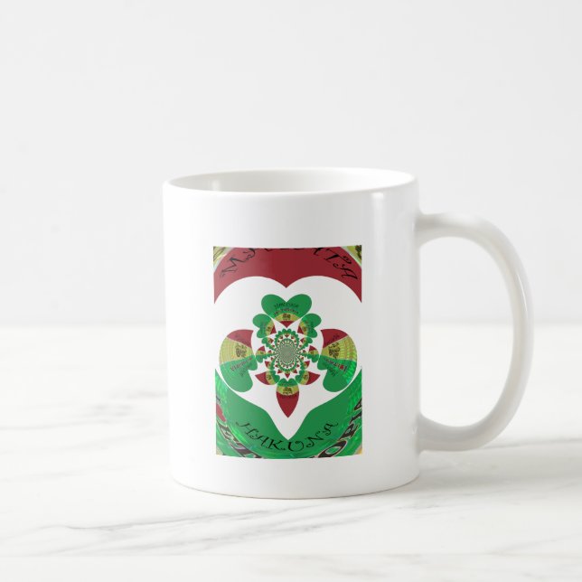 Mug I Love Ethiopia Kaleidoscope - Heartfeel Rasta Art (Droite)