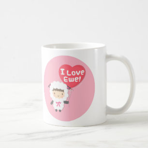 Mug I Love Ewe mignon Mouton Humour de purée au fromag