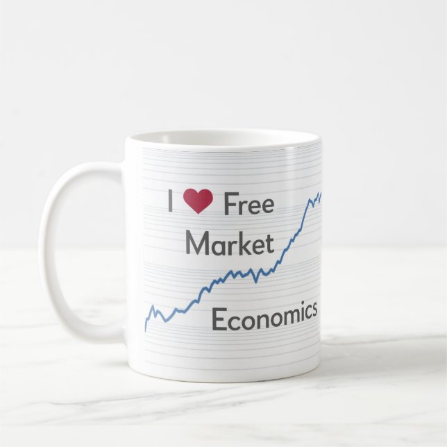 Mug I Love Free Market Economics drôle (Gauche)