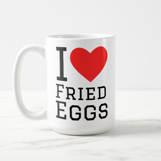 Mug I love fried eggs (Gauche)