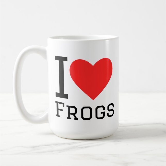 Mug I love frogs (Gauche)