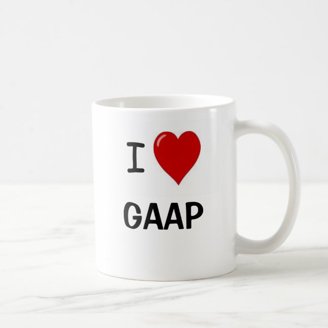 Mug I Love GAAP - I Heart GAAP - Funny GAAP (Droite)