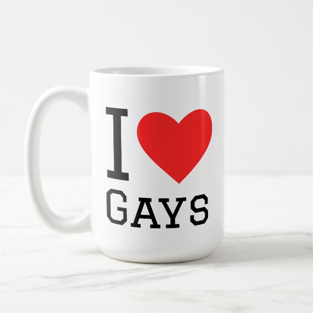 Mug I love gays (Gauche)