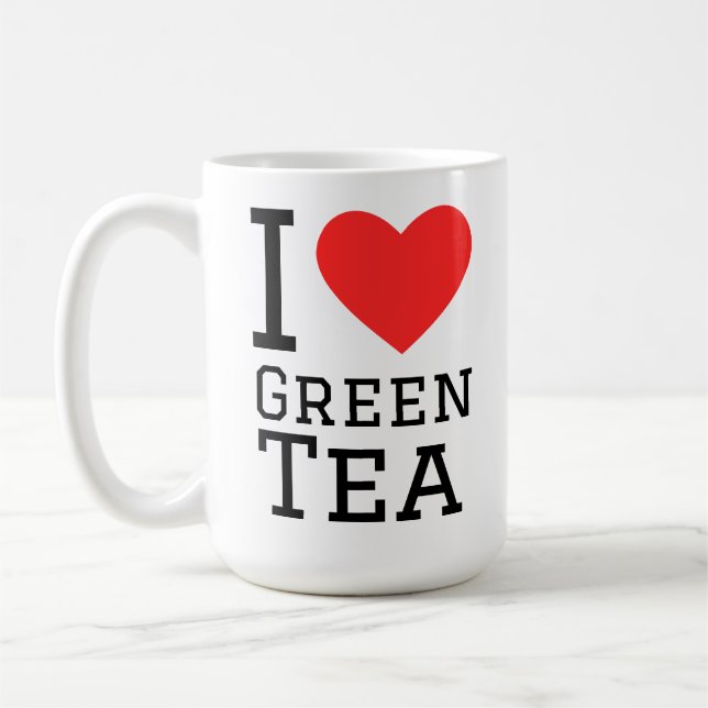 Mug I love green tea (Gauche)