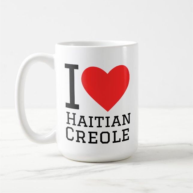 Mug I love haitian creole  (Gauche)